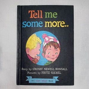 Vintage i Can Read Book Tell Me Some More Crosby Newell Children Reading